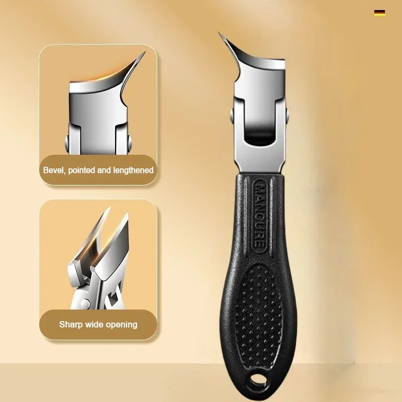 Coupe-ongles à bord incliné 60° anti-éclaboussures, ensemble professionnel haut de gamme avec coupe-ongles obliques à bec d'aigle pour ongles incarnés 5