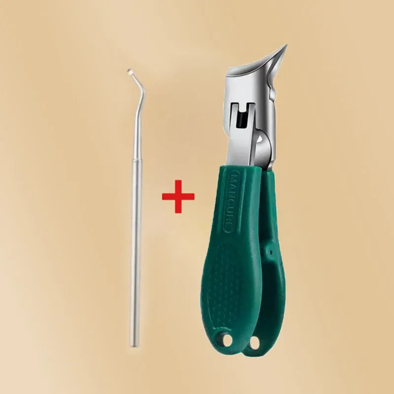 Coupe-ongles à bord incliné 60° anti-éclaboussures, ensemble professionnel haut de gamme avec coupe-ongles obliques à bec d'aigle pour ongles incarnés 7