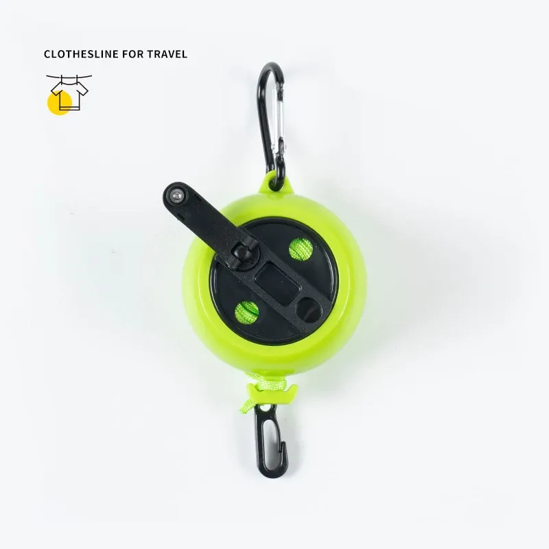 Corde à linge portable rétractable et réglable pour le camping, la randonnée et l'usage intérieur 7
