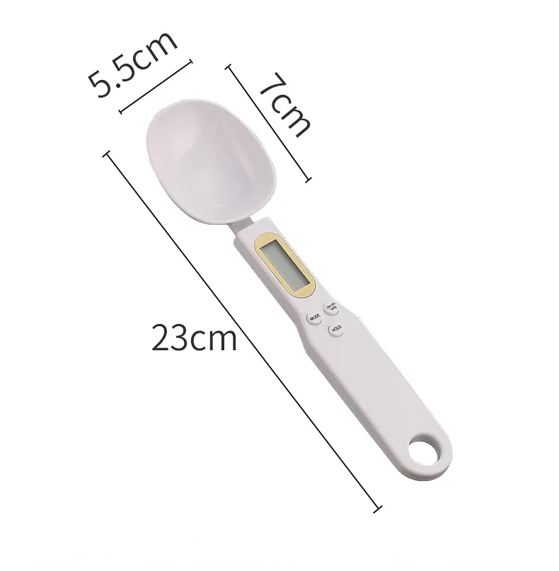 Balance de cuisine numérique avec mini cuillère doseuse, écran LCD, fonction tare, pesée de 0,1 à 500 g 6