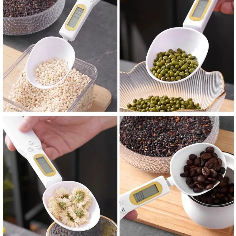 Balance de cuisine numérique avec mini cuillère doseuse, écran LCD, fonction tare, pesée de 0,1 à 500 g 5