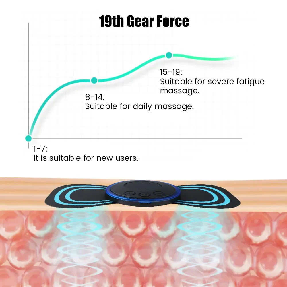 Mini masseur de cou électrique portable EMS pour soulager les douleurs cervicales et les tensions des épaules 5