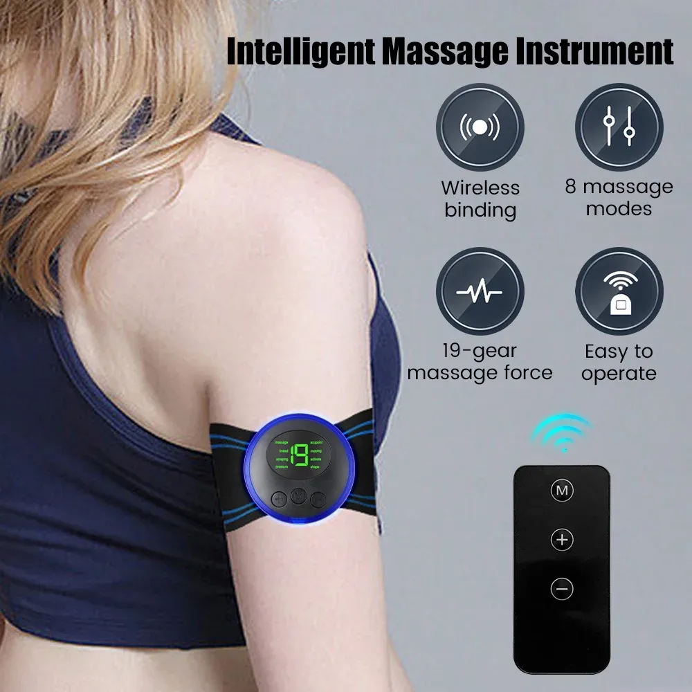 Mini masseur de cou électrique EMS portable, vue d'ensemble du design
