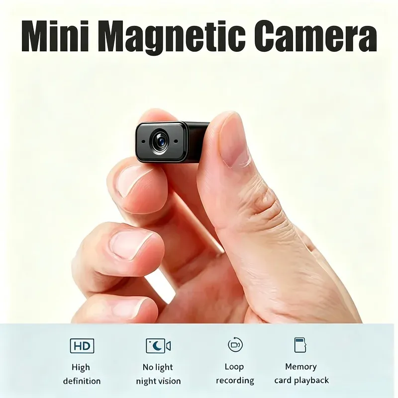 Mini caméra WiFi avec visualisation à distance sur smartphone, audio unidirectionnel et détection de mouvement 3