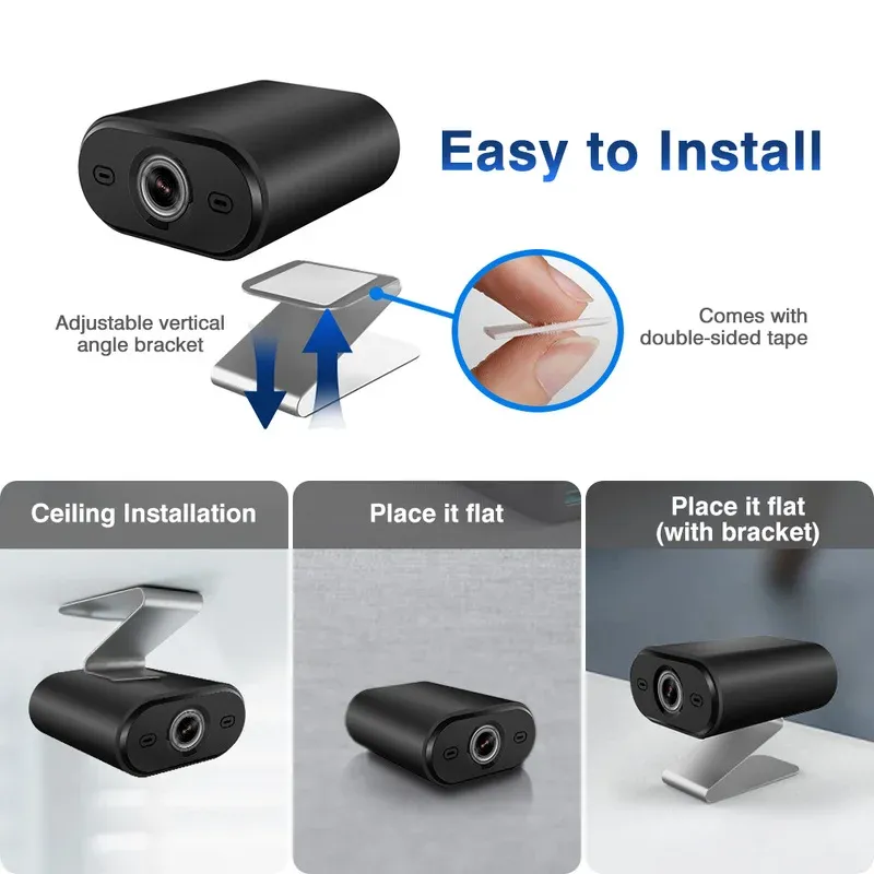 Mini caméra WiFi avec visualisation à distance sur smartphone, audio unidirectionnel et détection de mouvement 6