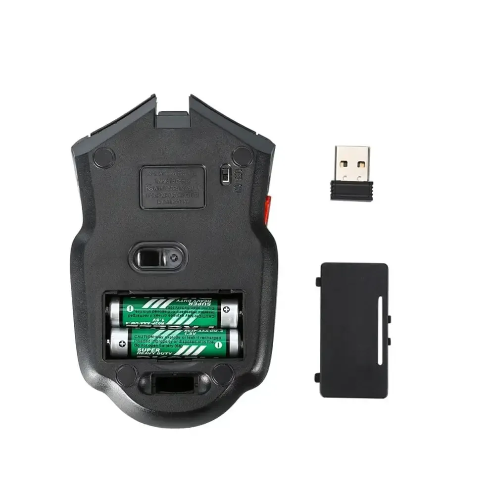 Souris sans fil optique 113 2,4 GHz avec récepteur USB, 6 boutons, format portable pour ordinateur portable 6
