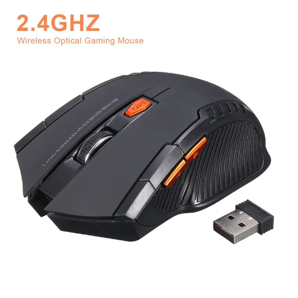 Souris sans fil compacte posée sur un bureau