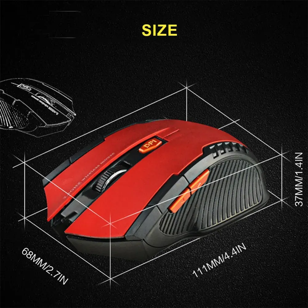 Souris sans fil sous différents angles