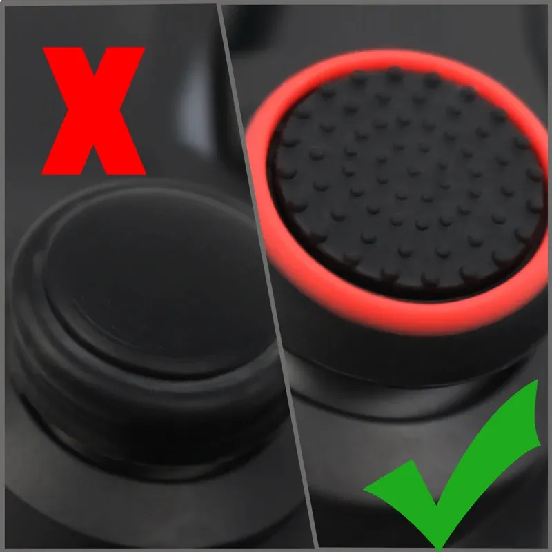 Capuchons de joystick en silicone, lot de 4, compatibles Nintendo Switch 2, PS5, PS4, PS3, manette Steam Deck et Xbox, accessoires pour manette de jeu 4