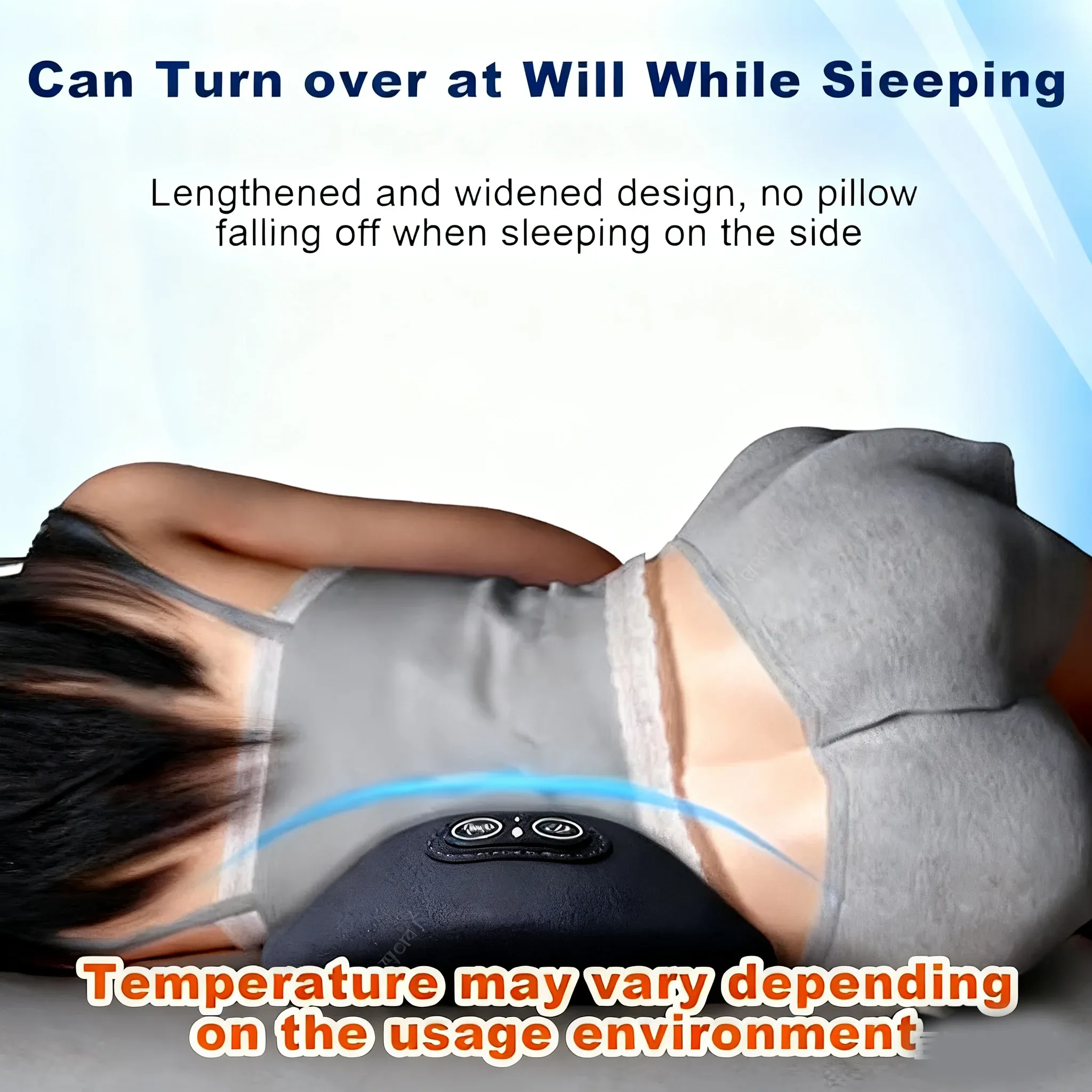 Masseur de dos 3 en 1 avec coussin de relaxation Shiatsu, pétrissage profond, portable, pour épaules et bas du dos 2