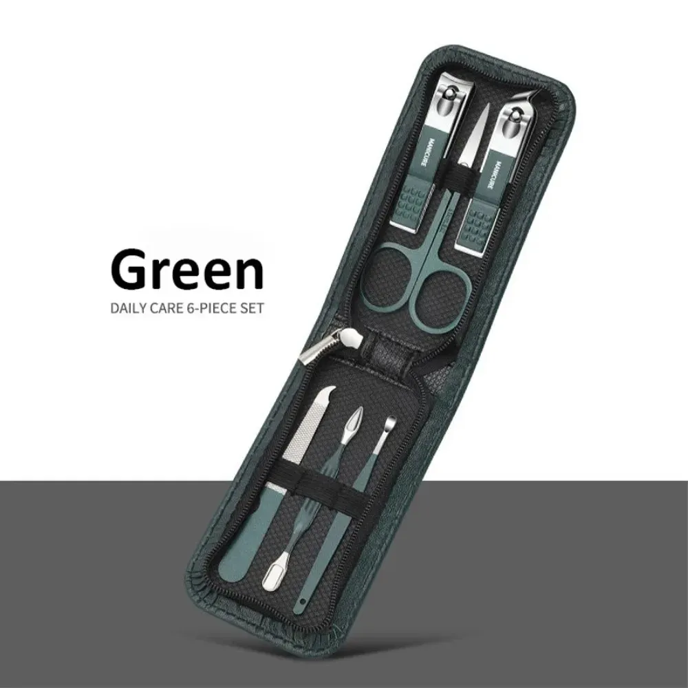 Ensemble de 6 coupe-ongles portables pour la maison, unisexe 7