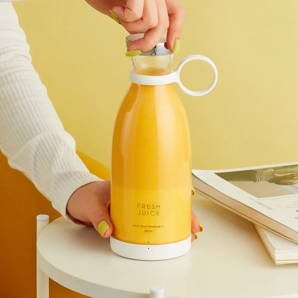 Presse-agrumes électrique portable, mini presse-agrumes USB, extracteur de jus de fruits, mixeur milk-shake multifonction 3