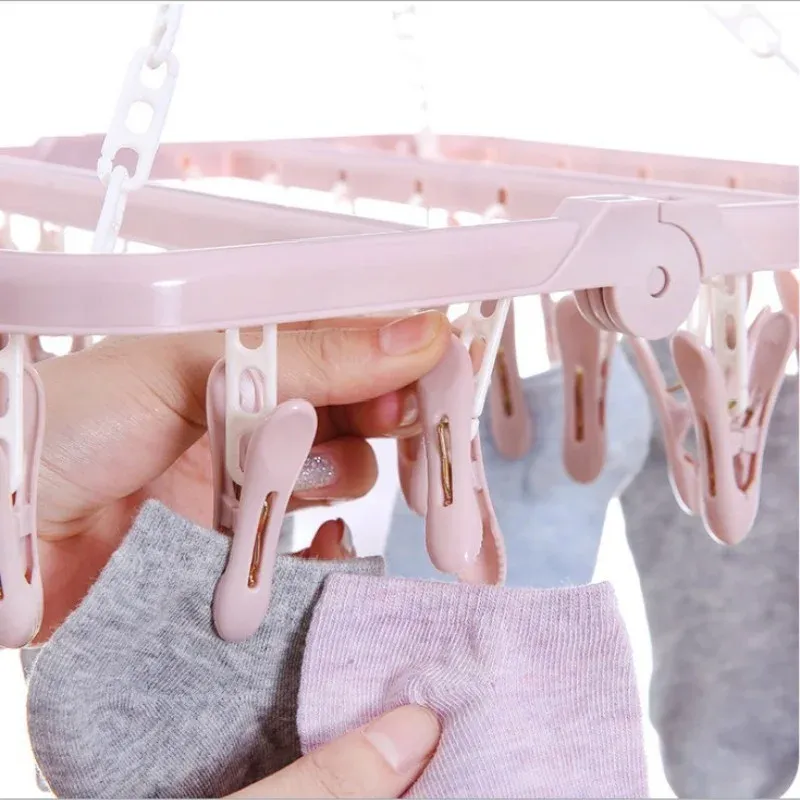 Pinces pliantes pour séchage du linge, vue d'ensemble
