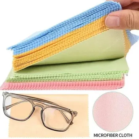 Chiffons de nettoyage pour lunettes en microfibre, lot de 5 à 20 pièces, doux et sans rayures 1