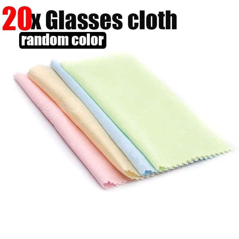 Chiffons de nettoyage pour lunettes en microfibre, lot de 5 à 20 pièces, doux et sans rayures 9