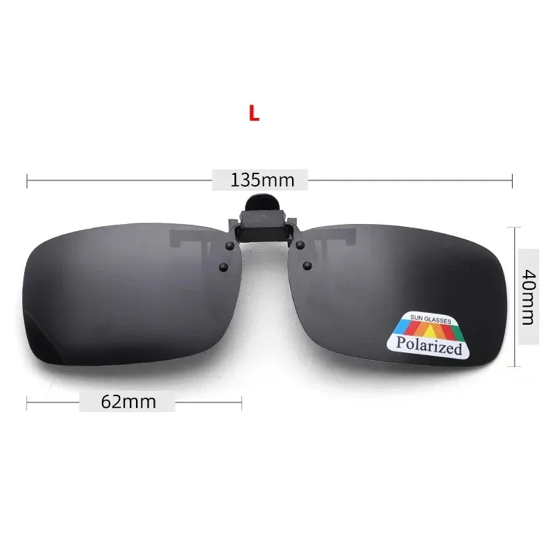 Lunettes de soleil polarisées à verres gris avec clip rabattable, protection UV 380, pour la conduite et la pêche 15