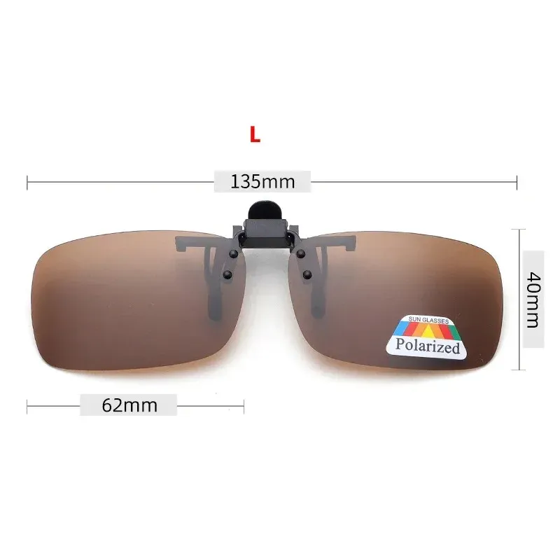Lunettes de soleil polarisées à verres gris avec clip rabattable, protection UV 380, pour la conduite et la pêche 18