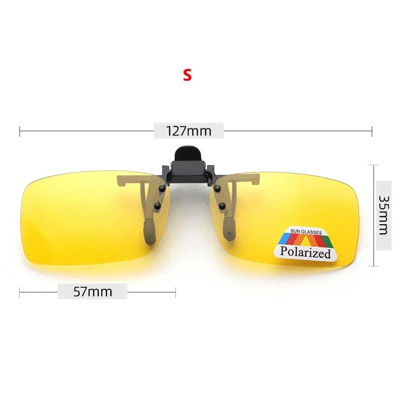 Lunettes de soleil polarisées à verres gris avec clip rabattable, protection UV 380, pour la conduite et la pêche 22