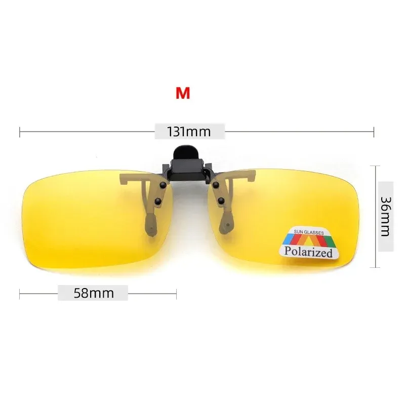 Lunettes de soleil polarisées à verres gris avec clip rabattable, protection UV 380, pour la conduite et la pêche 7