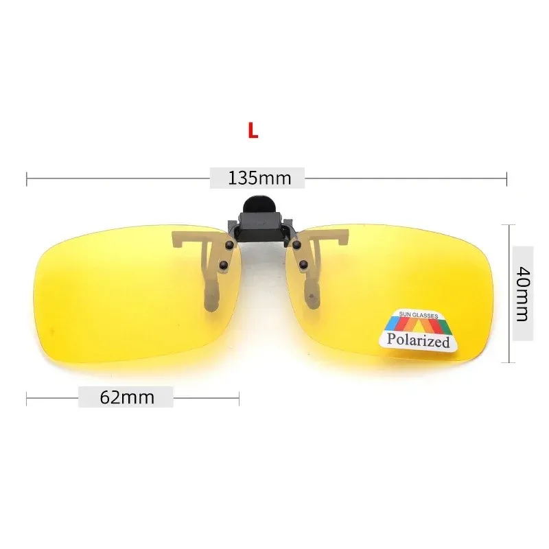Lunettes de soleil polarisées à verres gris avec clip rabattable, protection UV 380, pour la conduite et la pêche 8