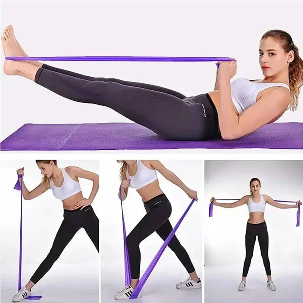 Bandes de résistance pour l'entraînement, thérapie physique, Pilates et gymnastique à domicile 5