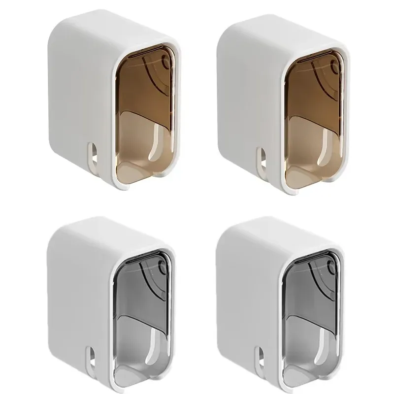 Support mural pour brosses à dents, sans perçage, anti-poussière, lot de 2, 3 ou 4 pièces 13