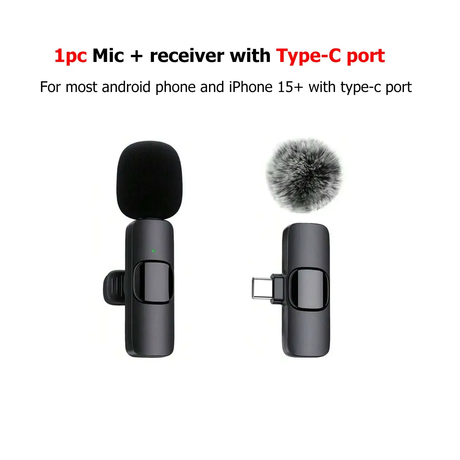 Micro-cravate sans fil rose K60, mini micro portable pour smartphone, idéal pour le streaming en direct et l'enregistrement vidéo 9