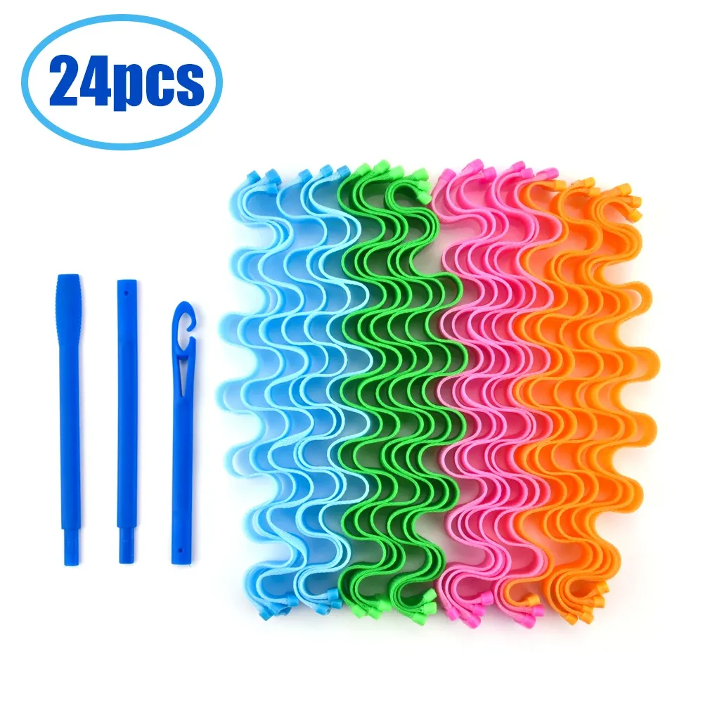 Bigoudis souples sans chaleur, rouleaux magiques pour boucles, accessoires de coiffure - Image 1