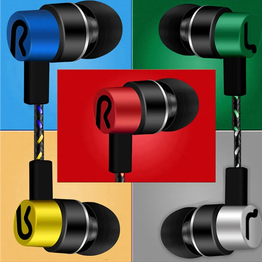 Écouteurs filaires intra-auriculaires stéréo à basses renforcées, réduction de bruit, prise jack 3,5 mm 6