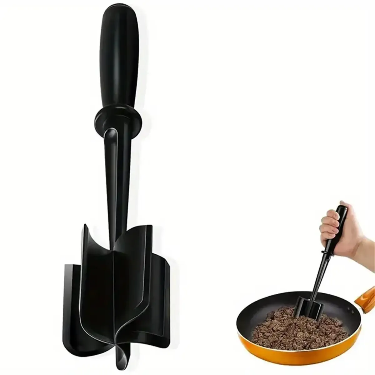 Hachoir à viande résistant à la chaleur, idéal pour hamburgers et bœuf haché – 1 pièce 4