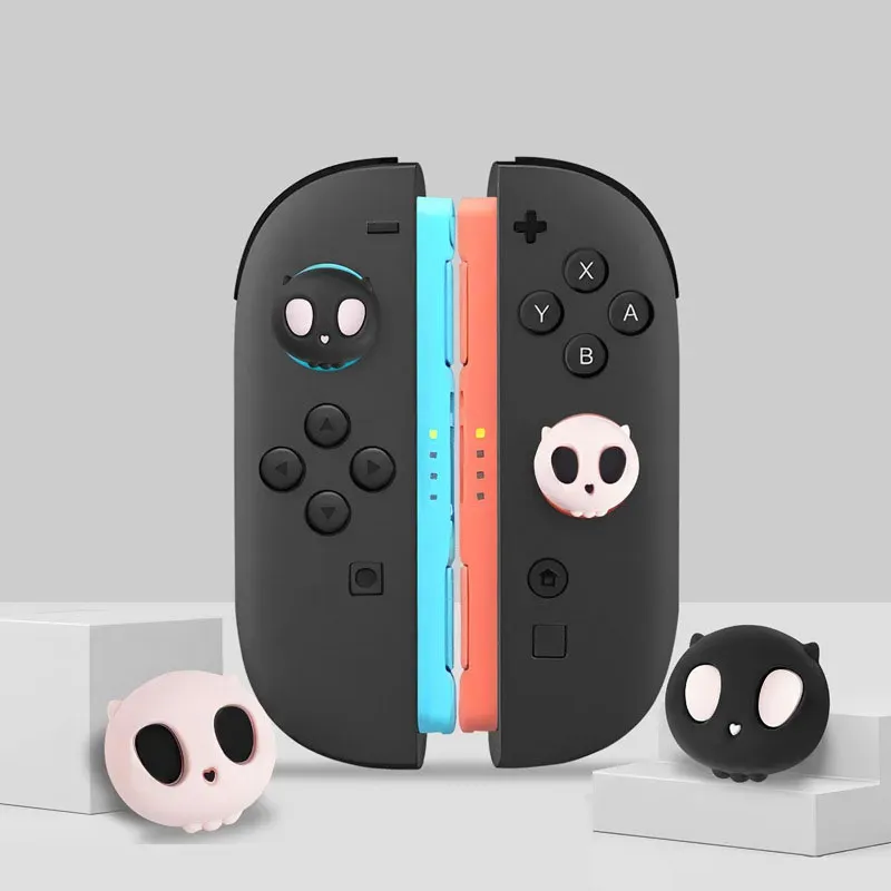 Capuchons de poignée en silicone (lot de 2) pour manettes Joy-Con et Pro Controller Nintendo Switch 2 4