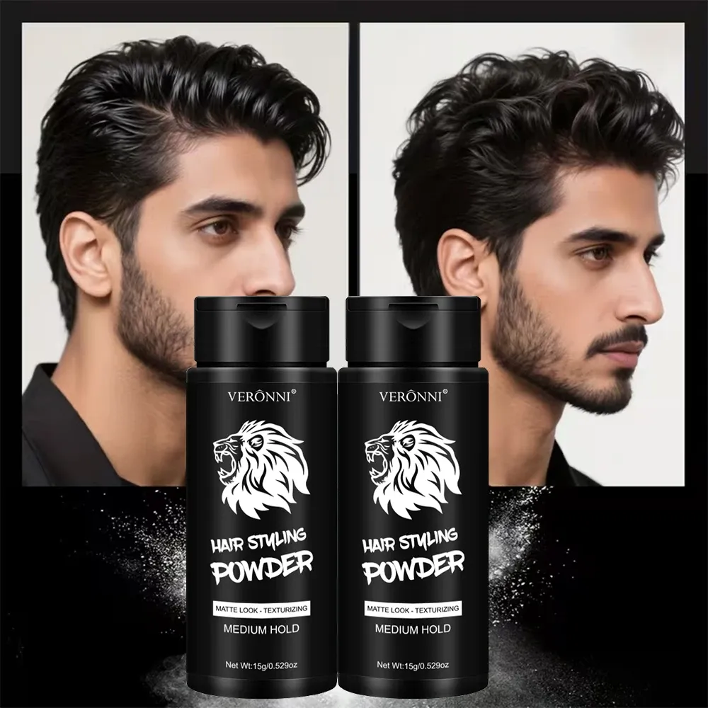 Poudre coiffante volumisante à tenue longue durée pour hommes et femmes 8