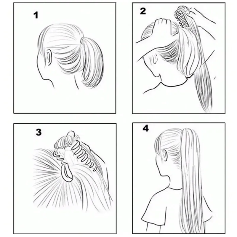 Ce passage est déjà en français, donc je le retraduis en version plus claire et professionnelle :

Extension de queue de cheval synthétique 14 pouces à pince, postiche douce en fibre résistante à la chaleur pour femme, coiffure du quotidien 5