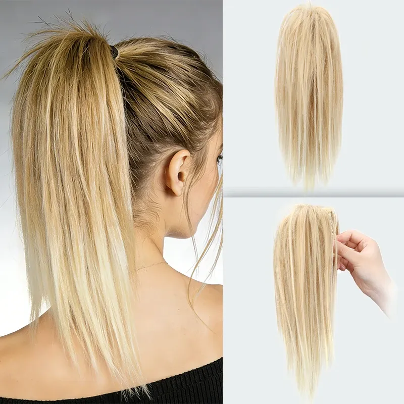 Ce passage est déjà en français, donc je le retraduis en version plus claire et professionnelle :

Extension de queue de cheval synthétique 14 pouces à pince, postiche douce en fibre résistante à la chaleur pour femme, coiffure du quotidien 10