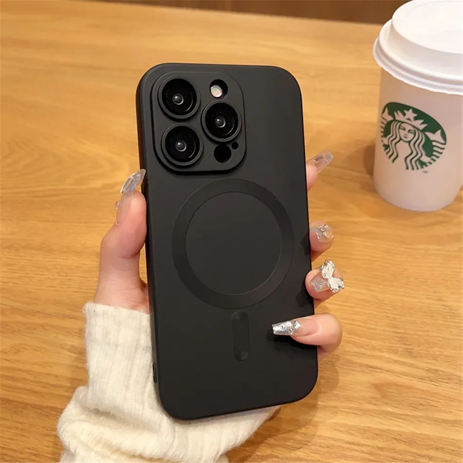 Coque MagSafe, détail de l'aimantation