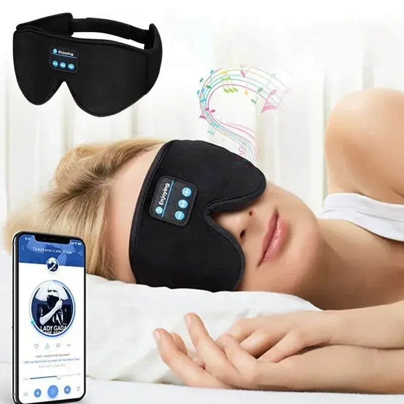 Vue détaillée du masque de sommeil Bluetooth