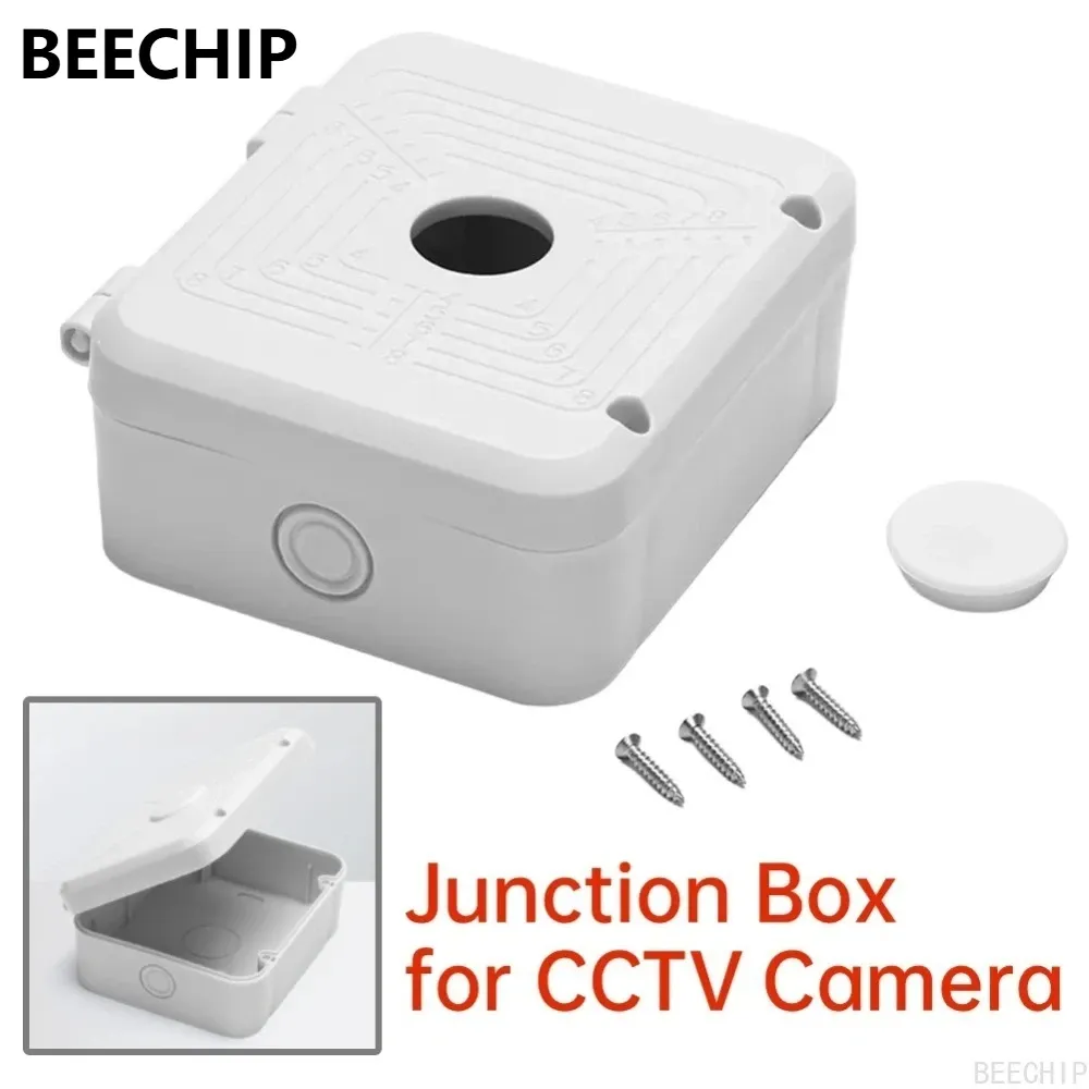 Boîtier de jonction étanche pour caméra CCTV, boîte de protection pour caméra extérieure, blanc 4