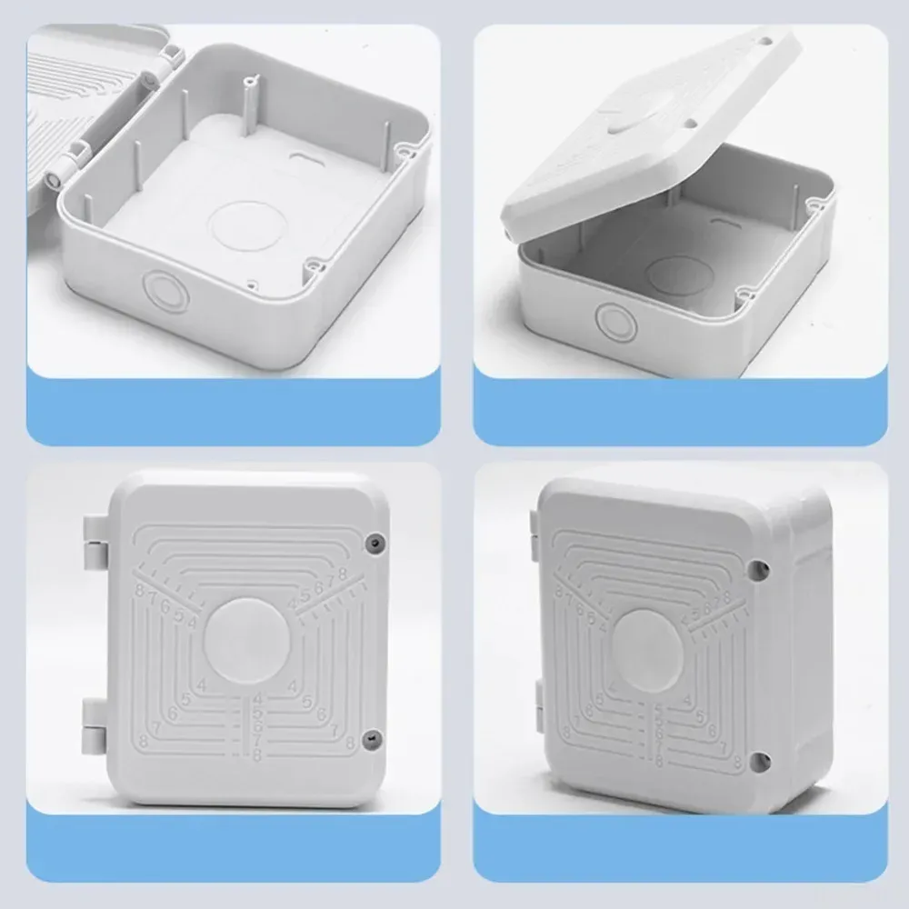 Boîtier de jonction étanche pour caméra CCTV, boîte de protection pour caméra extérieure, blanc 5