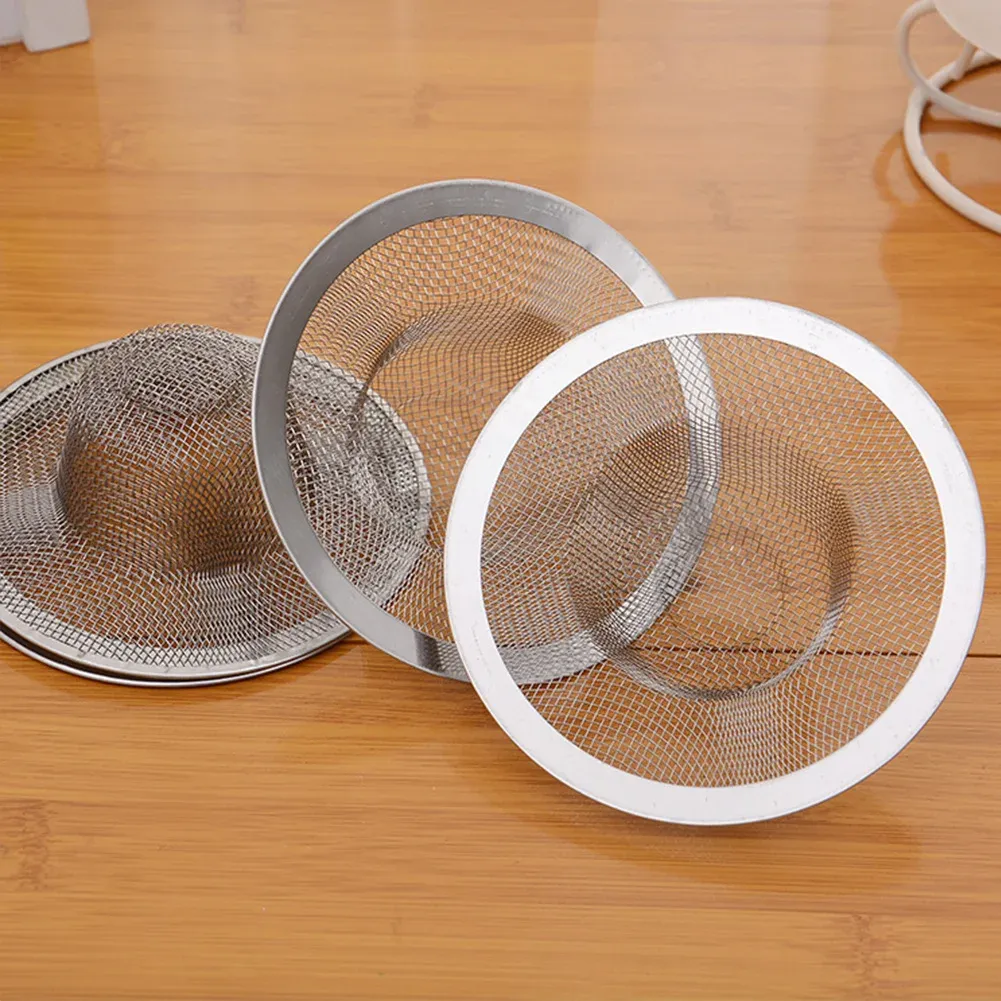Crépine de douche en acier inoxydable, couvercle de vidange de baignoire, panier filtrant pour évier 6