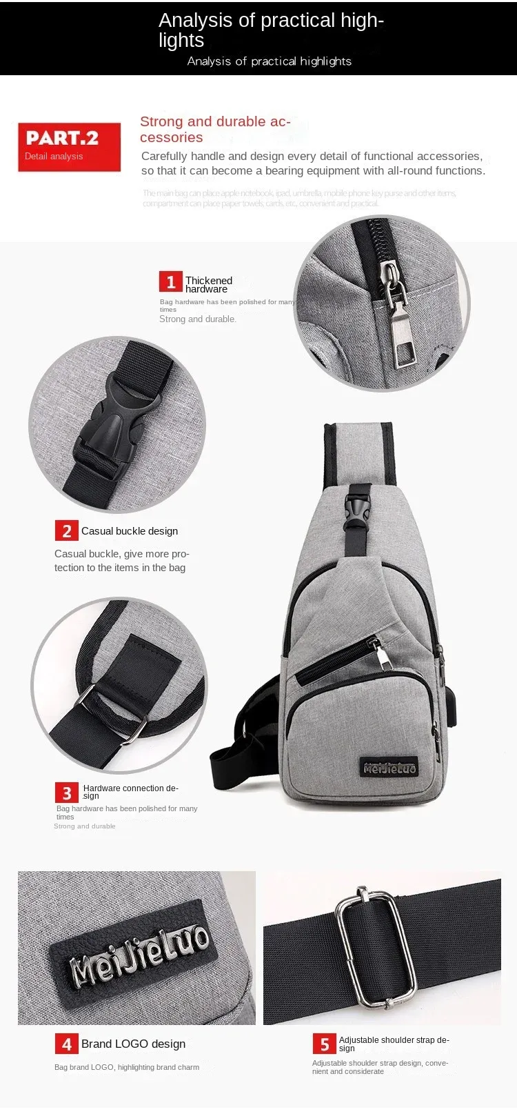 Sac homme style urbain