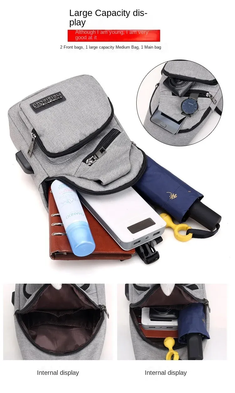 Sac homme en ville