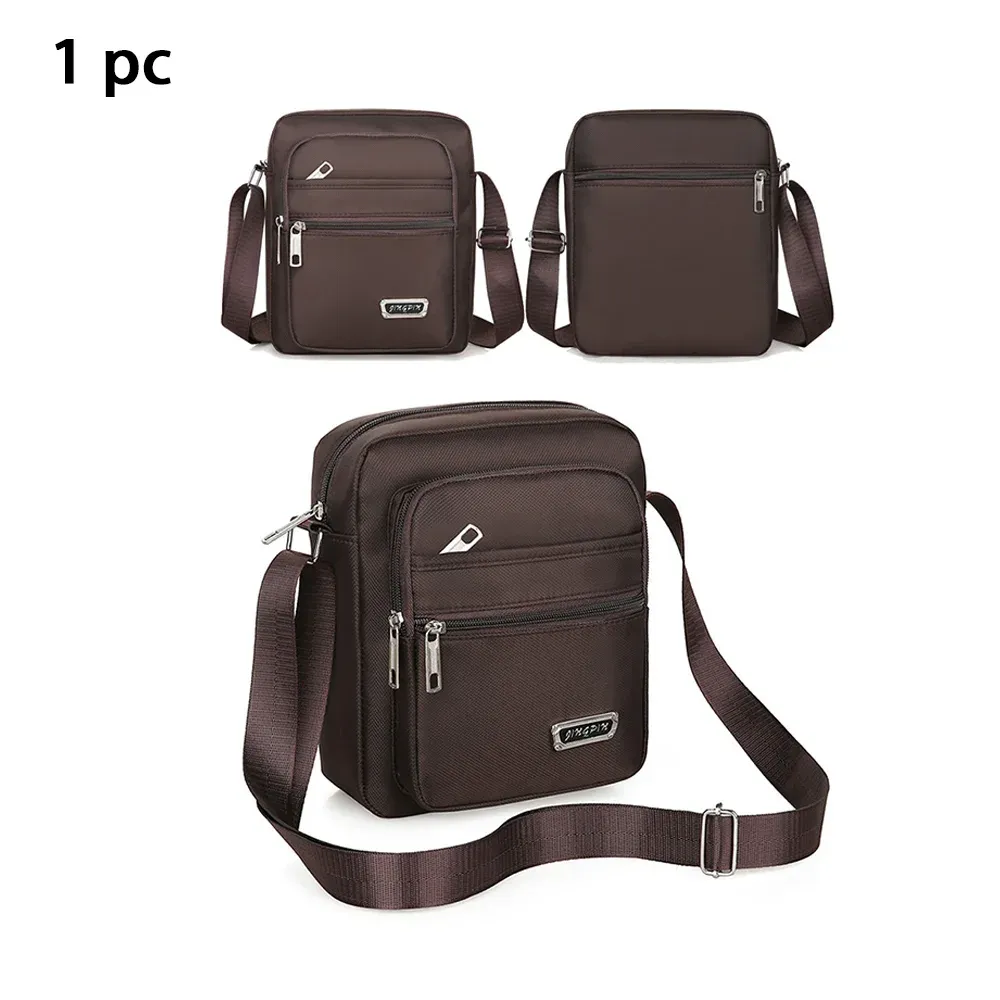 Sac banane et sac bandoulière décontracté pour homme, petit sac messager diagonal en bandoulière, format compact 12