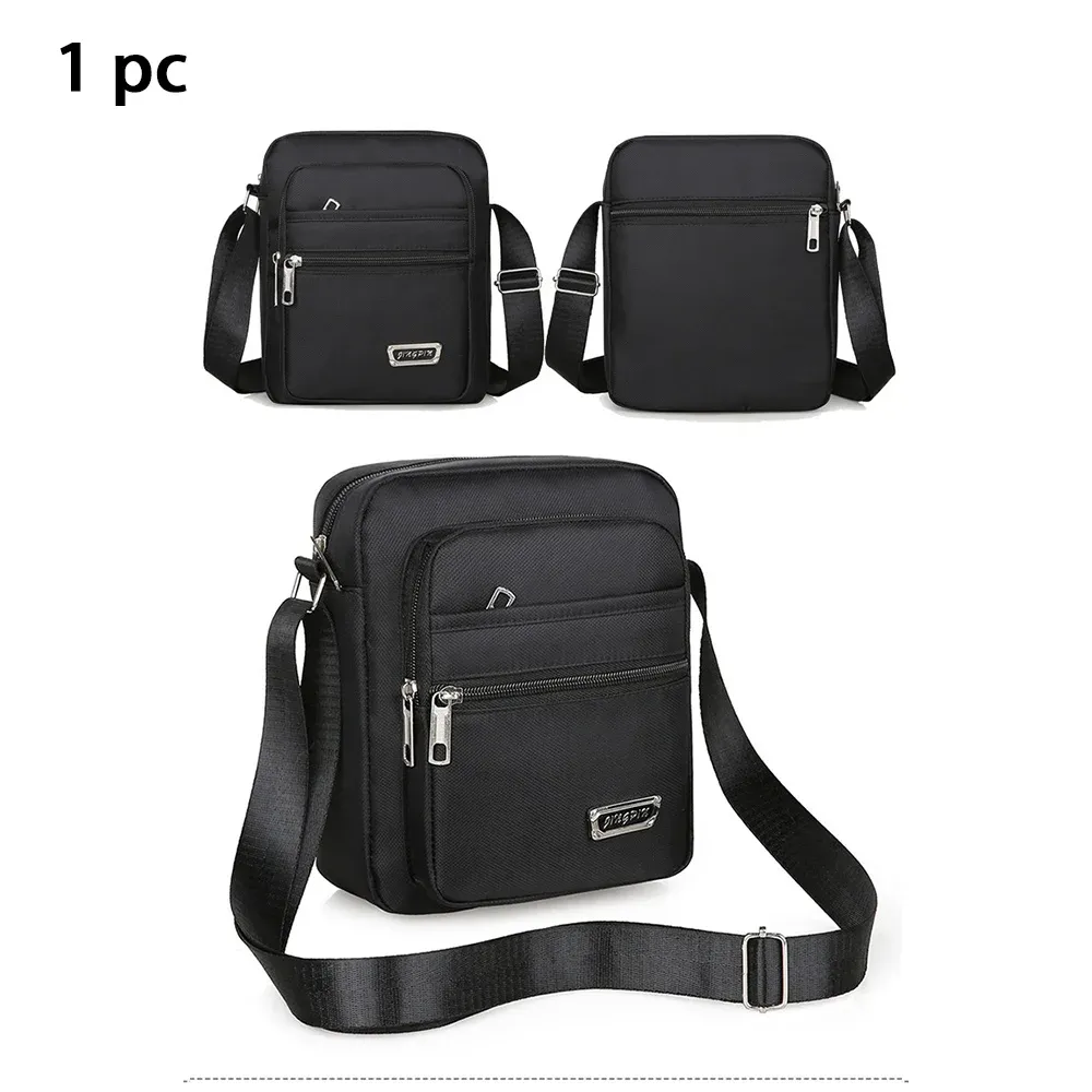 Sac banane et sac bandoulière décontracté pour homme, petit sac messager diagonal en bandoulière, format compact 7