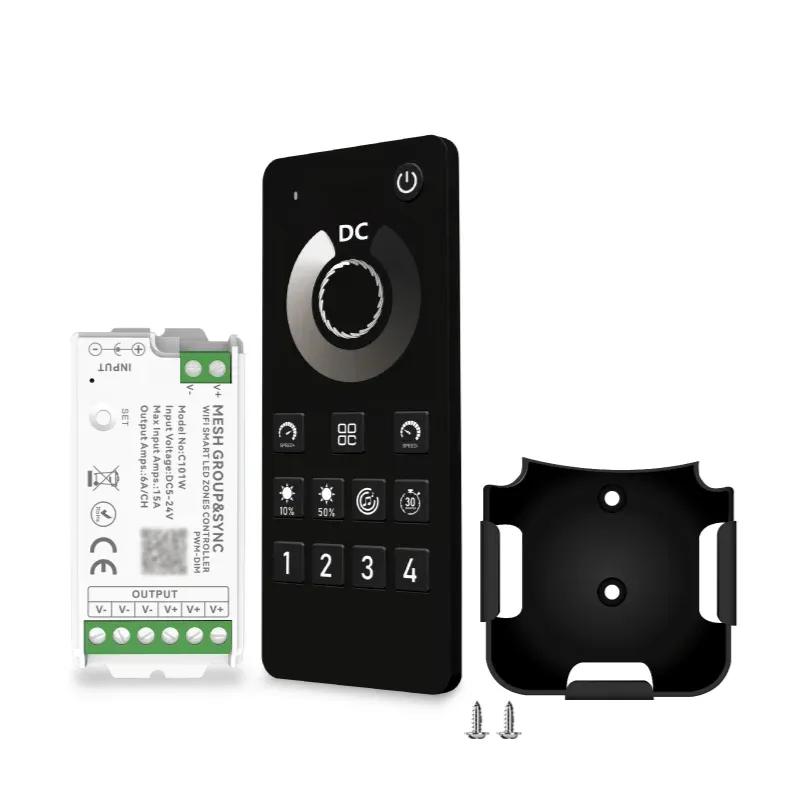 Contrôleur LED Tuya Smart Bluetooth, WiFi et Zigbee, compatible Alexa, synchronisation musicale par zone, variateur CCT RGB 12 V / 24 V 12