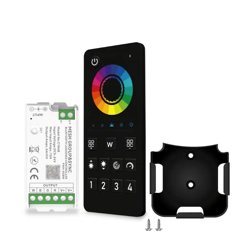 Contrôleur LED Tuya Smart Bluetooth, WiFi et Zigbee, compatible Alexa, synchronisation musicale par zone, variateur CCT RGB 12 V / 24 V 15