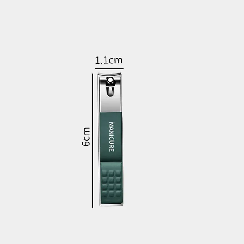 Ensemble de coupe-ongles en acier inoxydable, 1 ou 4 pièces, outil de beauté pour manucure et pédicure, coupe-ongles anti-éclaboussures pour doigts et orteils 13