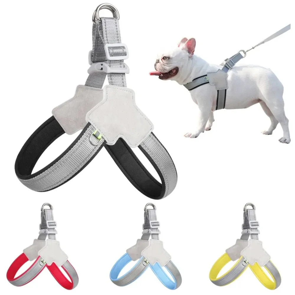 Harnais réfléchissant pour chien sans traction, pour petites et moyennes races (chiot, carlin, Chihuahua, bouledogue) - Image 1