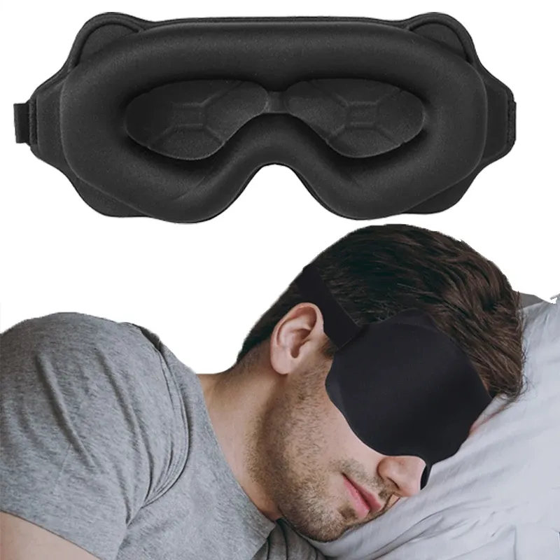 Masque de sommeil 3D occultant pour les yeux, doux et respirant, idéal pour le voyage - Image 1