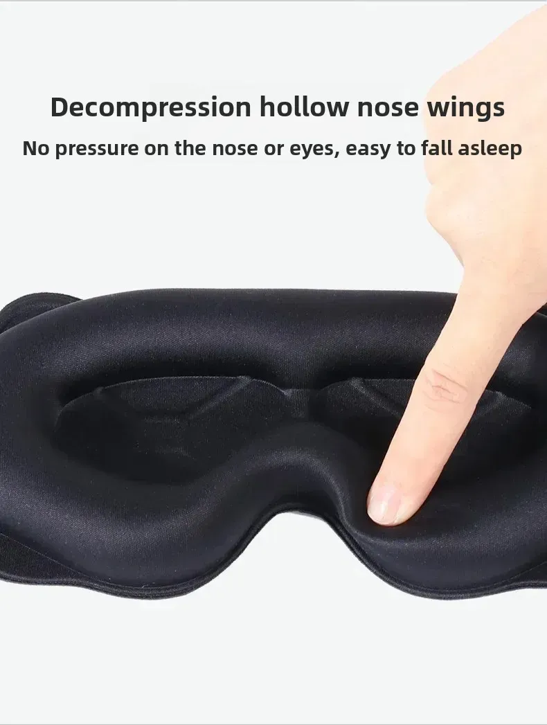 Masque de sommeil 3D, finition et matières