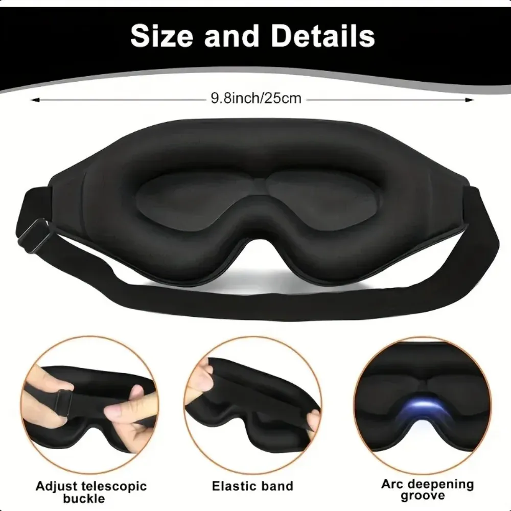 Détail du masque de sommeil 3D